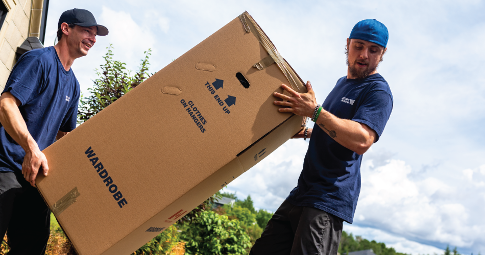 action movers moving wardrobe box