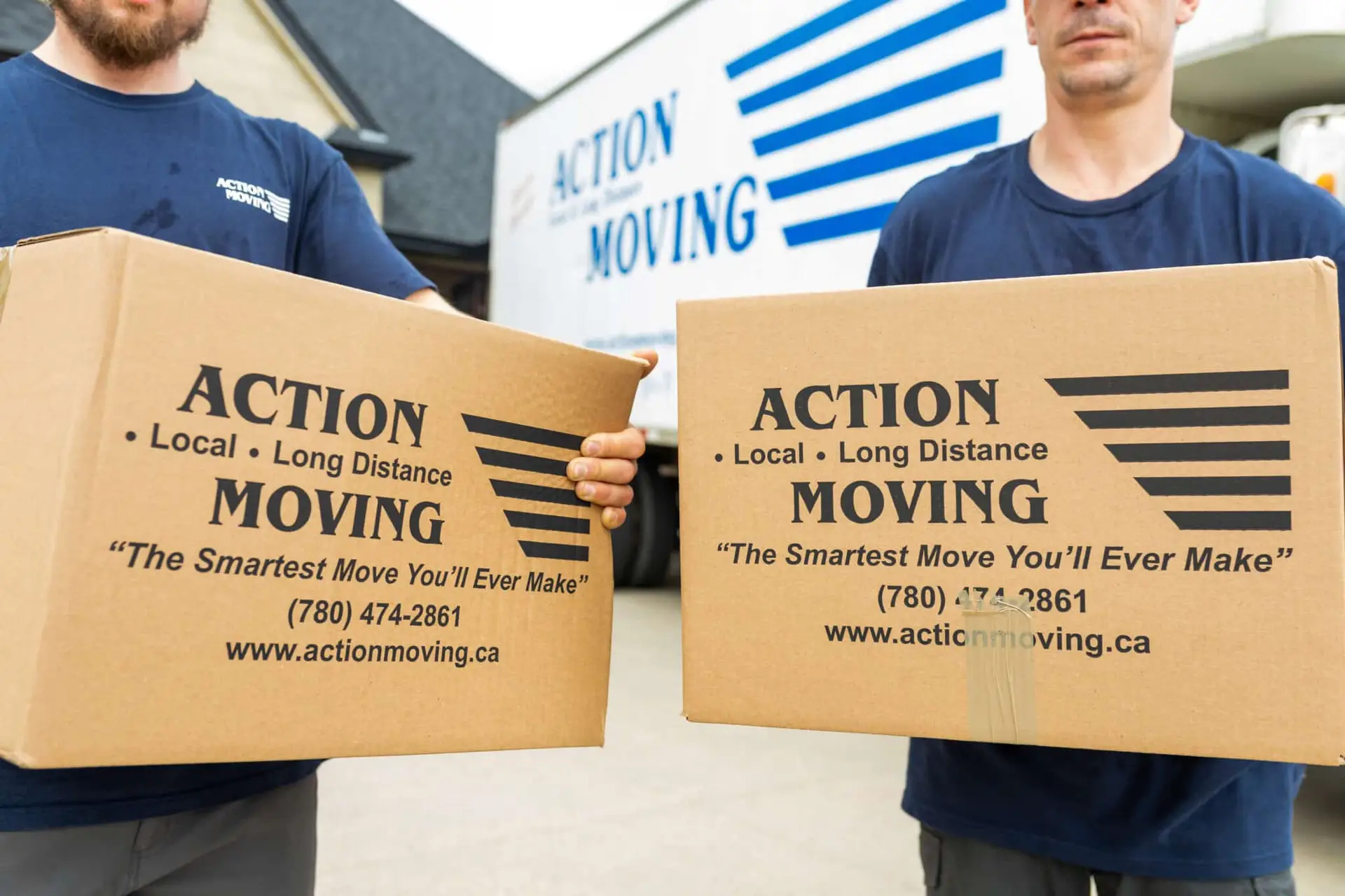 Action Moving - Edmonton Movers and moving company with moving boxes
